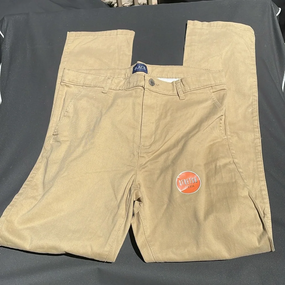 NWT- The Children's Place Tan Chinos Size 18